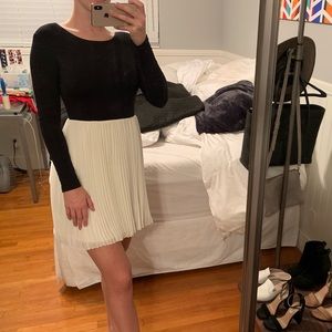 Black and white low back KNT by Kova & T dress